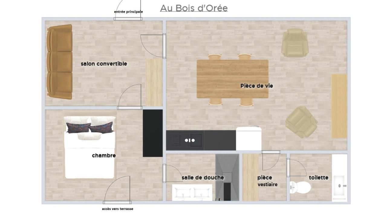 Au Bois D'Oree Lire Exterior photo